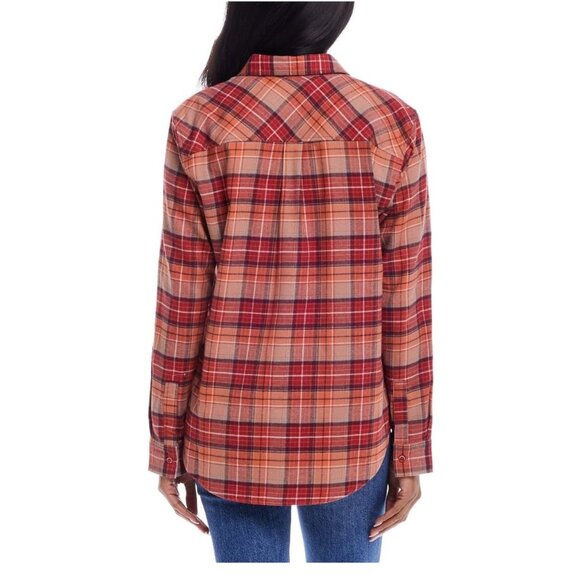 NWoT Weatherproof Vintage Women's Long Sleeve Flannel Button Up Size L $80 3C591 - Picture 2 of 2